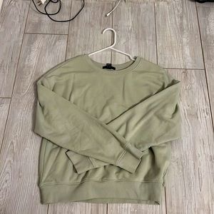 F21: green thin sweater